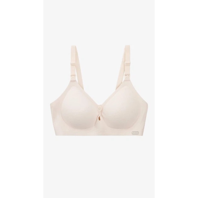 Beige Nursing Bra — Comfort and Support
