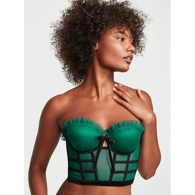Бюстьє Victoria's Secret зеленого кольору — елегантний корсет-топ