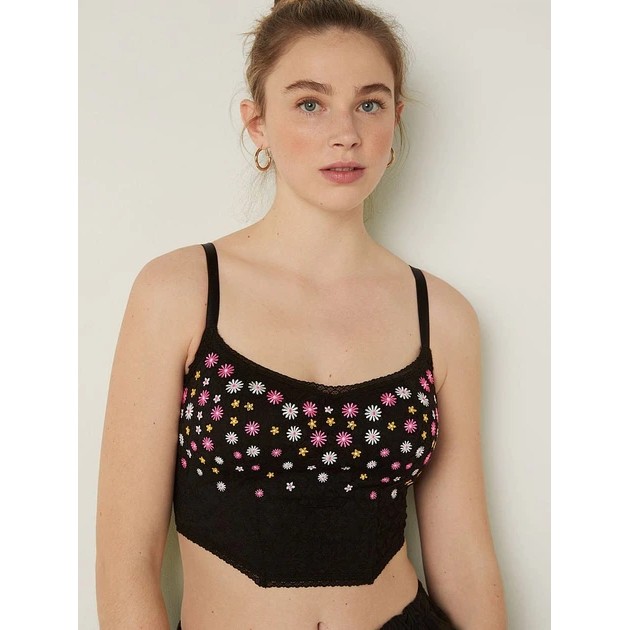 Damen-Bustier aus schwarzer Spitze von Victoria's Secret