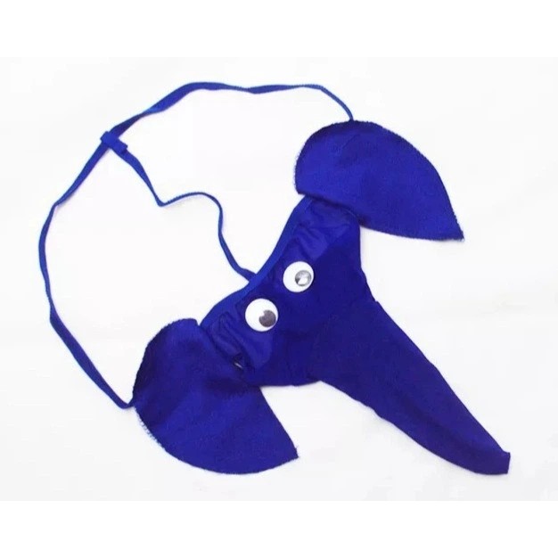 Calzoncillos eróticos para hombres elefantes color azul