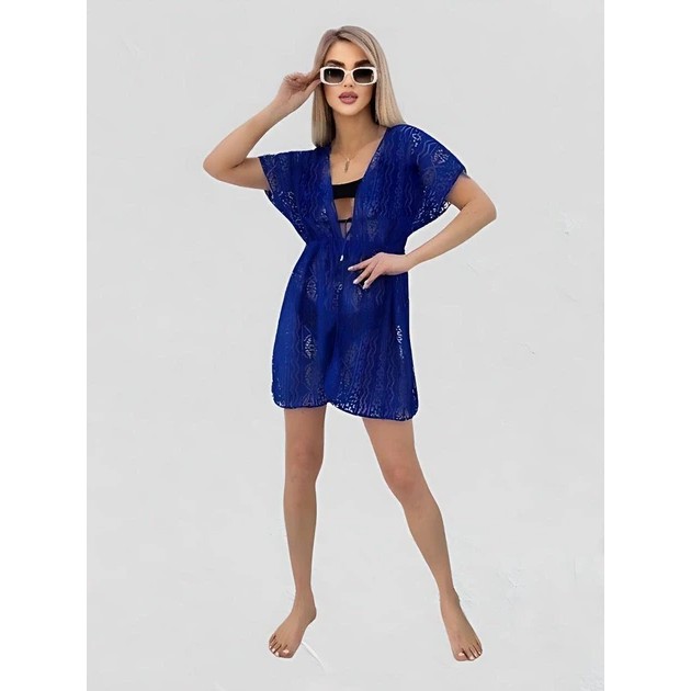 Samegame Strandtunika-Robe in leuchtendem Blau
