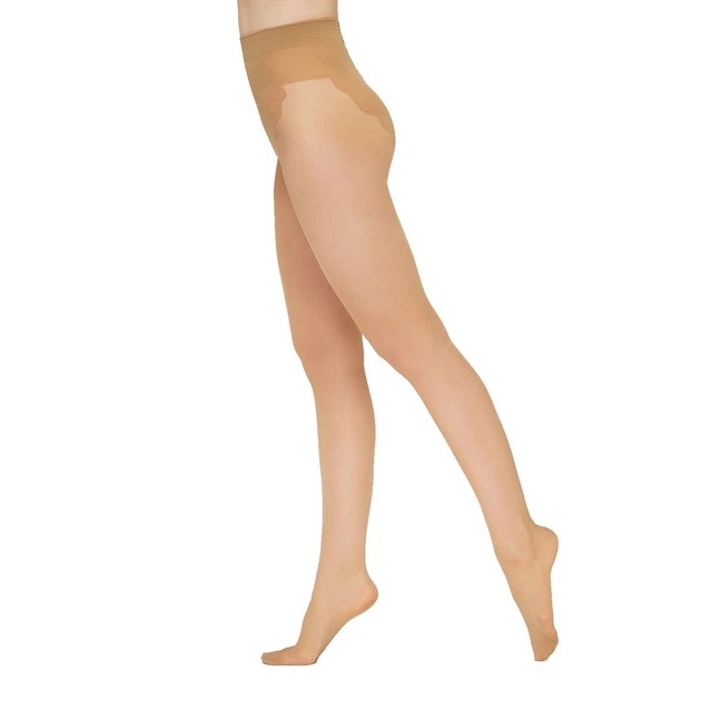 Elegant Lady Satin 40 den Strumpfhosen in Naturfarbe — Komfort und Stil