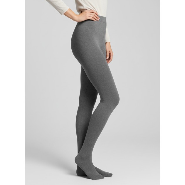 Damen Matte Bunte Strumpfhosen Lores Italy CENERE Grau-Blau