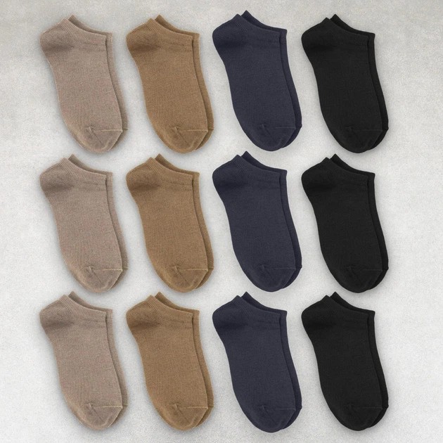 Set von Damen Kurzsocken aus Baumwolle — Komfort für jeden Tag