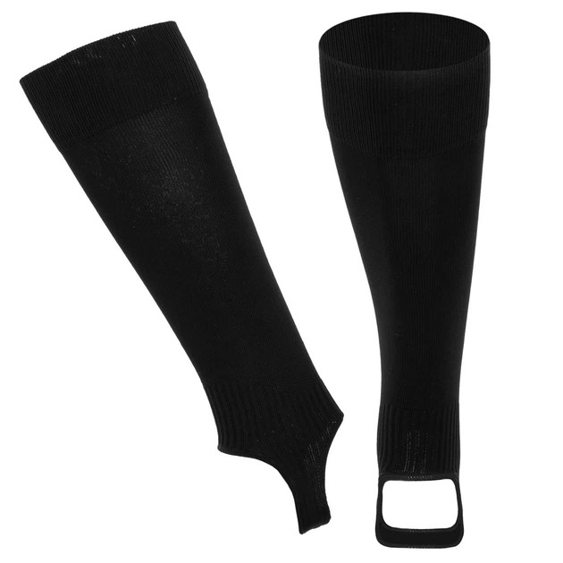 Schwarze Fußball-Gaiters von PORFIN — Kompressionskomfort für Sportler