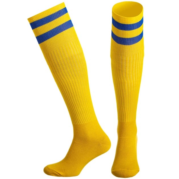 Herren Fußballsocken Zelart — Gelb und Blau aus Baumwolle
