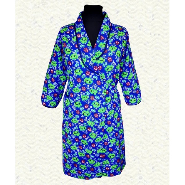 Damen Flanell Wickelrobe — Natürlicher Komfort