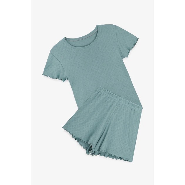 Damen Pyjama von Barwa — Bequemes Türkis Set