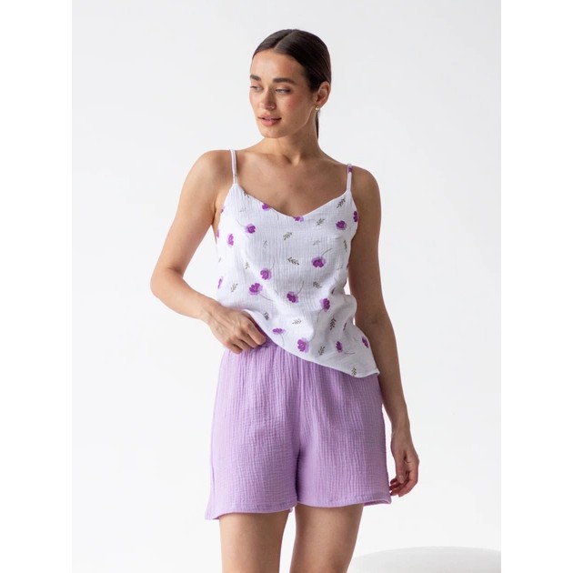 Damen Muslin Schlafanzug Set von BARWA garments in Flieder — Komfort und Eleganz