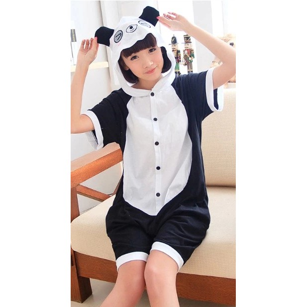 Sommer Kigurumi Schlafanzug My Kigu Panda — Bequeme Baumwollkleidung