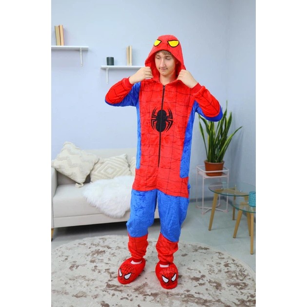 Männer Kigurumi My Kigu Spider Man in Rot