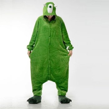 Kigurumi pour hommes 'Mike Wazowski' – modèle vert amusant