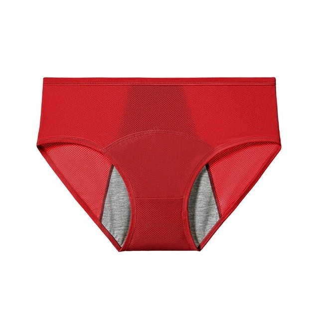 Rote Nylon-Leckschutzunterwäsche — Komfort während der Menstruation
