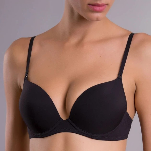 Acousma schwarzer Push-Up-BH für perfekte Form