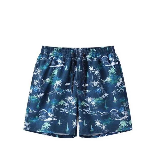 Herren Badeshorts Glo-Story in Blau — Komfort für die Freizeit