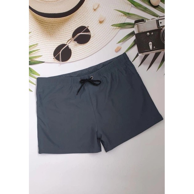 Men's Gray Swim Boxers — Comfort for Your Leisure