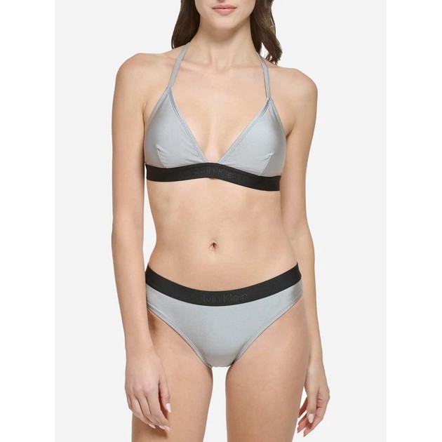 Damen Bikini von Calvin Klein — Grau mit Glanz