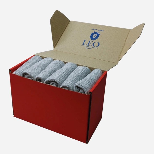 Männer Baumwollsocken Set Leo - 6 Paare