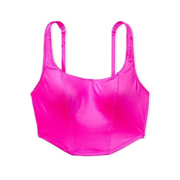 Top Corset Satin Rose de Victoria's Secret - Élégance et Confort