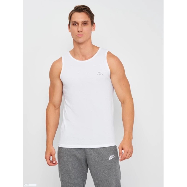 T-shirt en coton blanc Kappa pour homme - confort quotidien