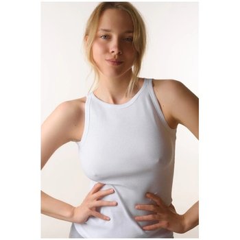 Stylish White Sara Tank Top