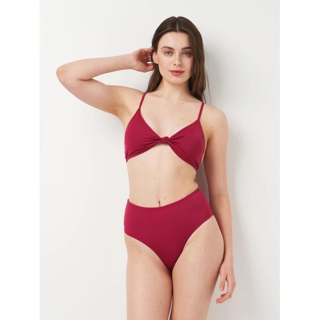 Bañador de dos piezas Trendyol burdeos - estilo y comodidad