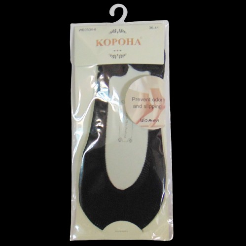 Chaussettes pour femmes Corona noires avec silicone - confort et sécurité