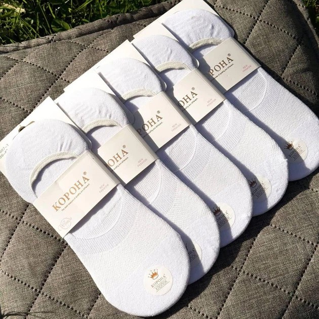Set von Damen Baumwoll Socken mit Silikon-Ferse — Alltaglicher Komfort