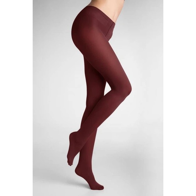 Marilyn Grazia Micro 60 Den Tights in Burgundy — Comfort and Style