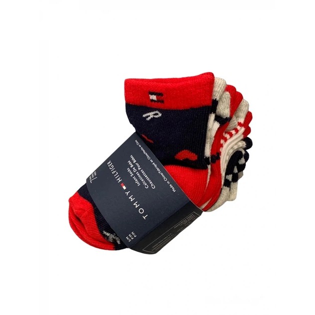 Juego de calcetines Tommy Hilfiger - 7 pares rojos