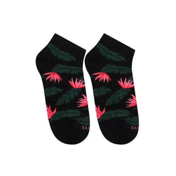 Calcetines de mujer DUNA en negro de bambú