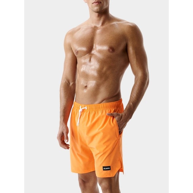 Herren Badeshorts Atlantic Orange 4way Stretch