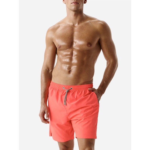 Shorts de plage pour homme Atlantic couleur corail