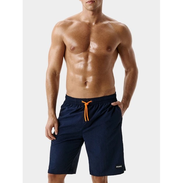 Shorts de plage pour homme Atlantic bleus en nylon