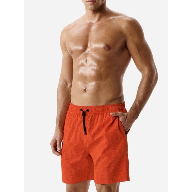 Shorts de plage pour hommes en orange par Atlantic