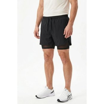 Shorts de bain pour hommes PitStop en noir avec slip intérieur