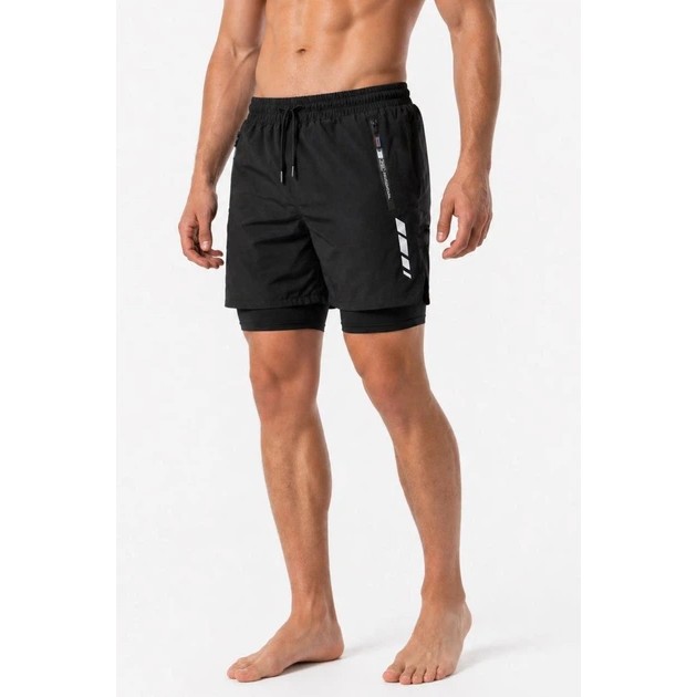 Herren Wave Core Badeshorts in Schwarz