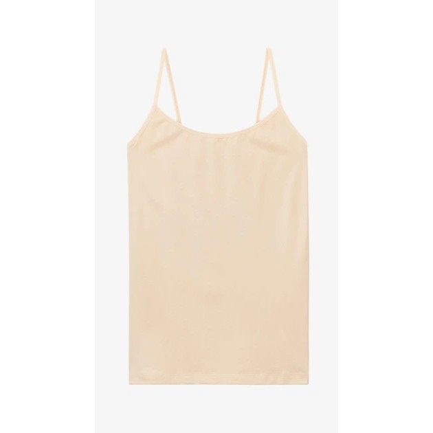 Camiseta interior femenina color beige