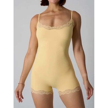 Body de Mujer Amarillo con Encaje