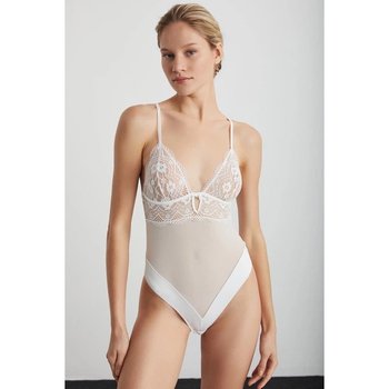 Body de Novia Kom en Encaje Blanco