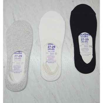 Lot de chaussettes pour hommes avec insert en silicone, 3 paires