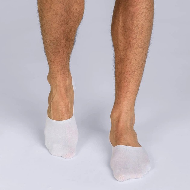 DIM Cotton Slippers in White for Open Shoes