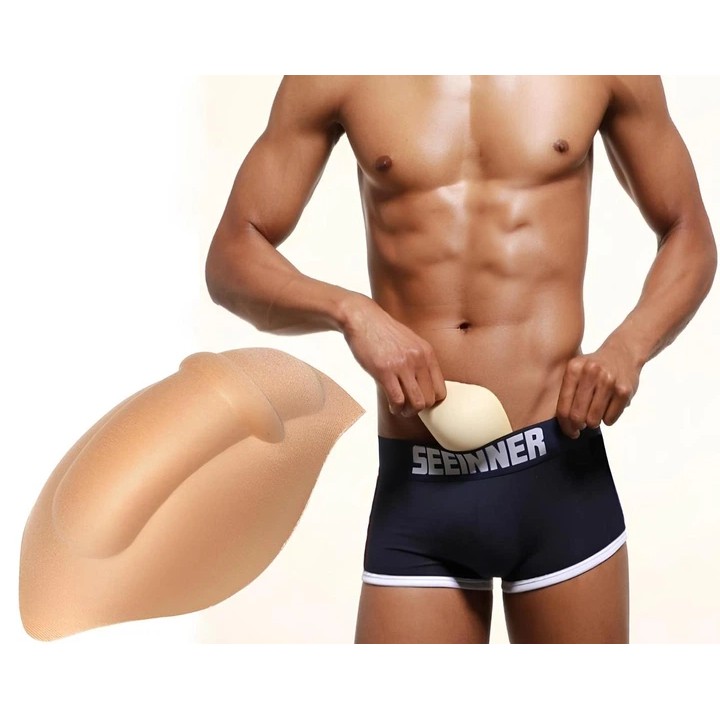 Push-Up Insert for Men's Underwear in Beige