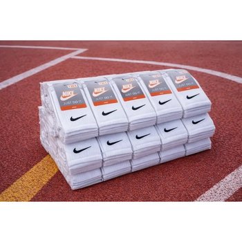طقم جورب أبيض عالي NIKE 30 زوج للرجال والنساء