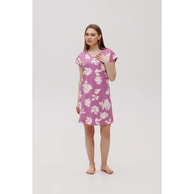 Camisón de algodón de Natalux en color crocus – Estilo cómodo