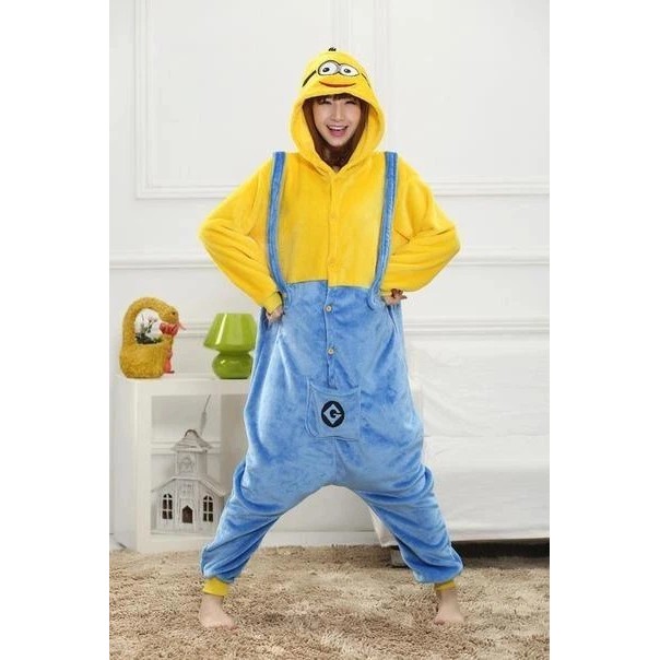 Minion Kigurumi in Yellow Soft Fleece