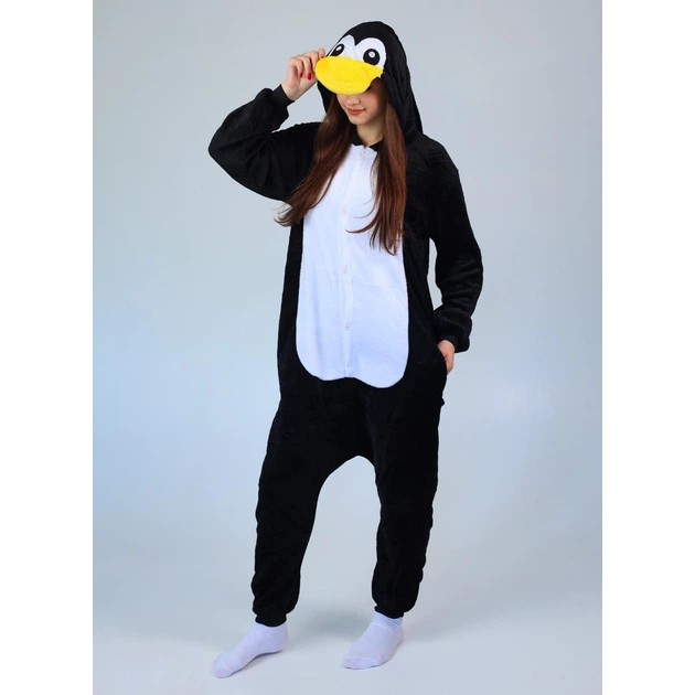 Penguin Kigurumi Pajama Black by My Kigu