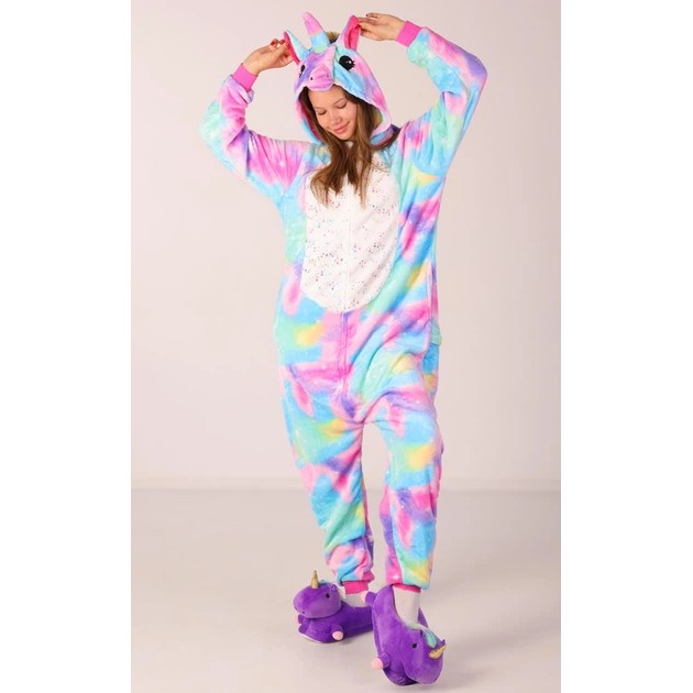 Pijama Kigurumi Unicornio Chispa Rosa para Mujeres