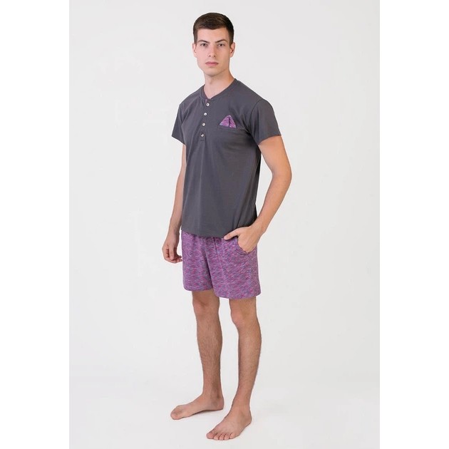 Men's Graphite Homewear MAD Pajama in Soft Cotton