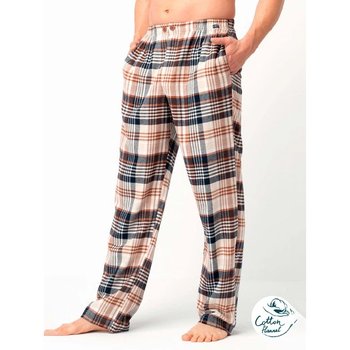 Pantalons de Pyjama pour Homme en Coton Key Night&Day Argent
